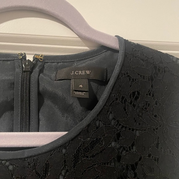 J Crew Sleeveless Lace Peplum Top - Picture 2 of 5